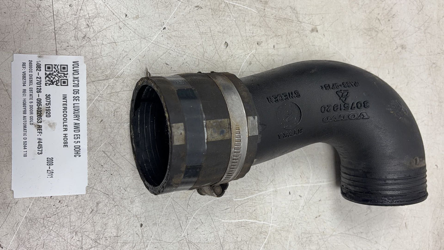 2008 - 2016 Volvo XC70 III 136 Estate INTERCOOLER HOSE 30751920