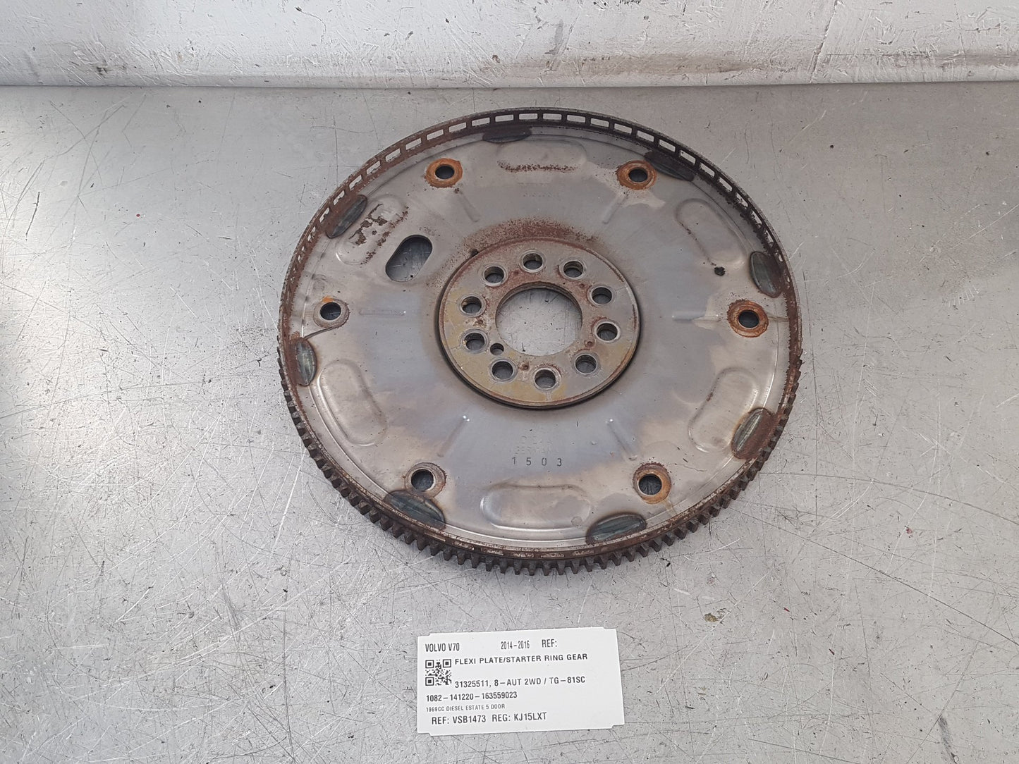 2014 - 2016 Volvo V70  Estate FLEXI PLATE/STARTER RING GEAR 31325511