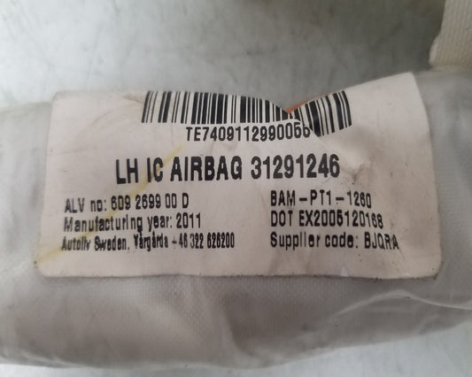 2007 - 2014 Volvo V70   Left Roof Airbag 31291246