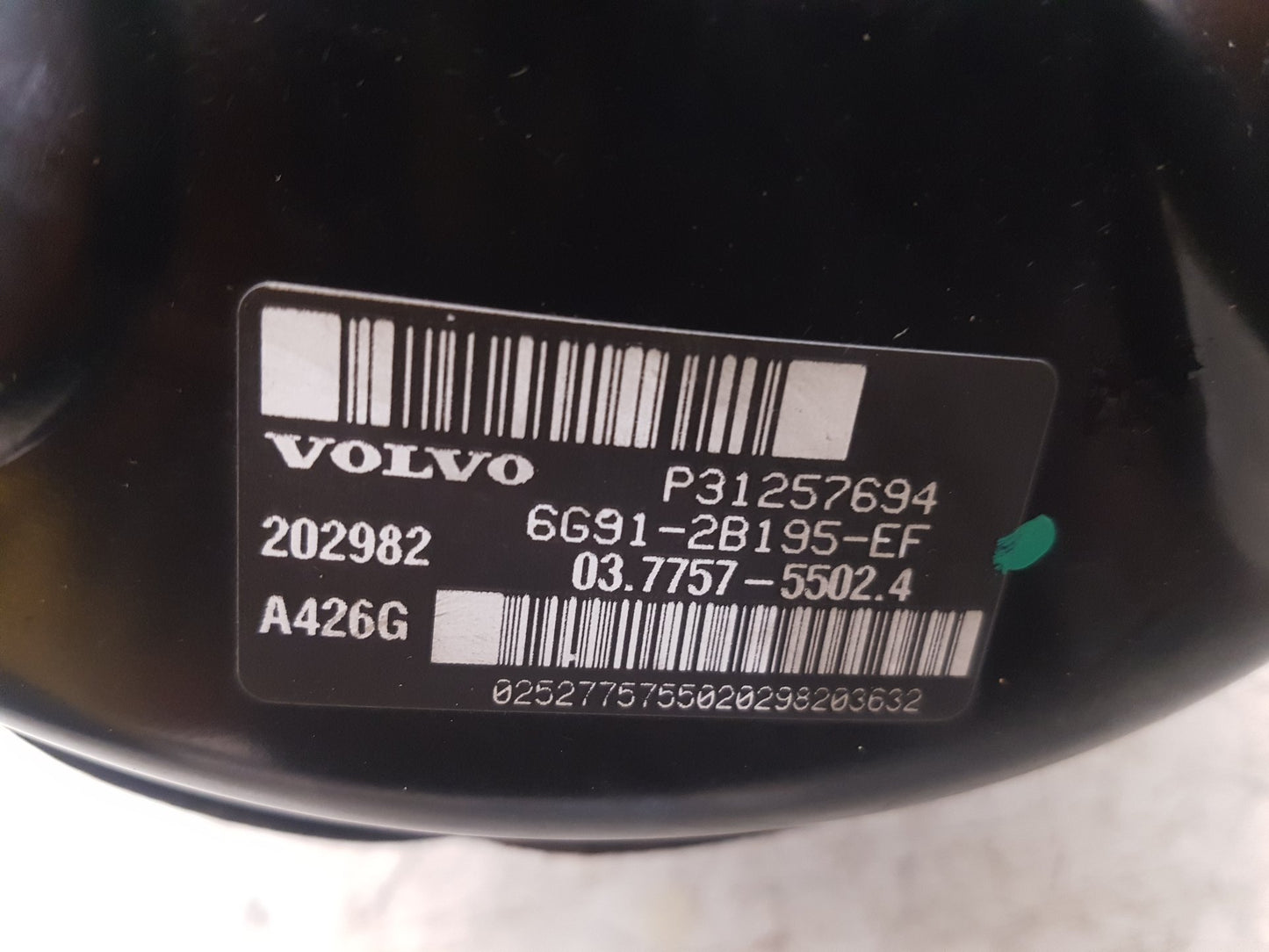 2008 - 2011 Volvo V70  Estate Brake Booster 31257694