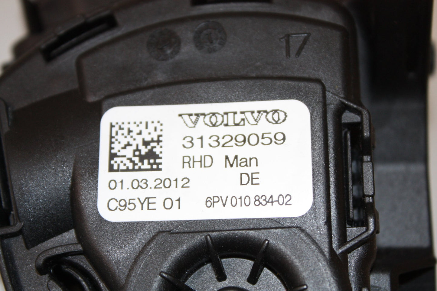 2010 - 2014 Volvo S60 II 134 Saloon Accelerator Pedal 31329059