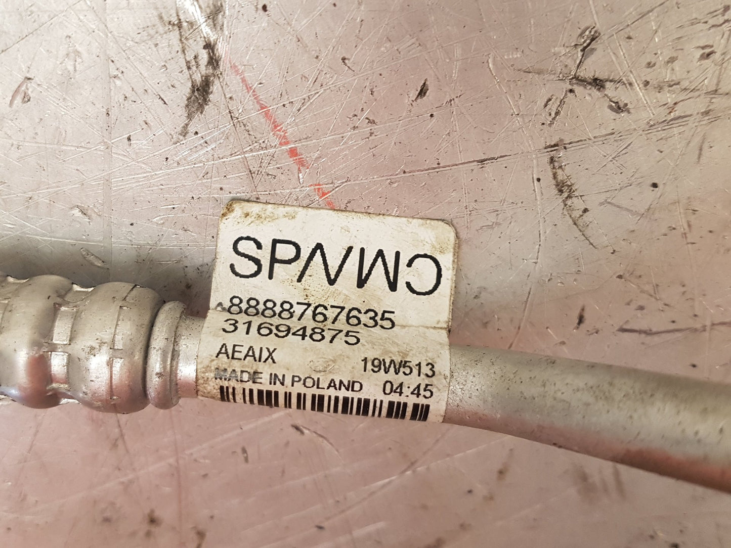 2019 - 2021 Volvo XC40 536 Estate A/C Pipe  31694875