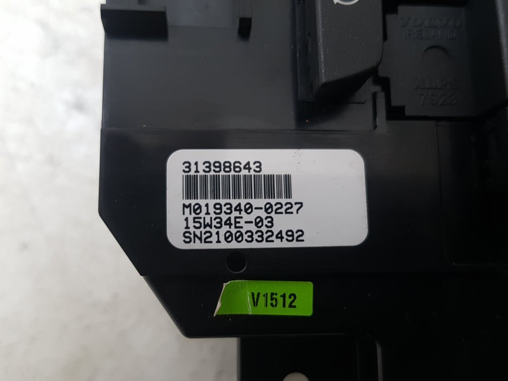 2012 - 2016 Volvo V40  Hatchback Heater Controls 31398643