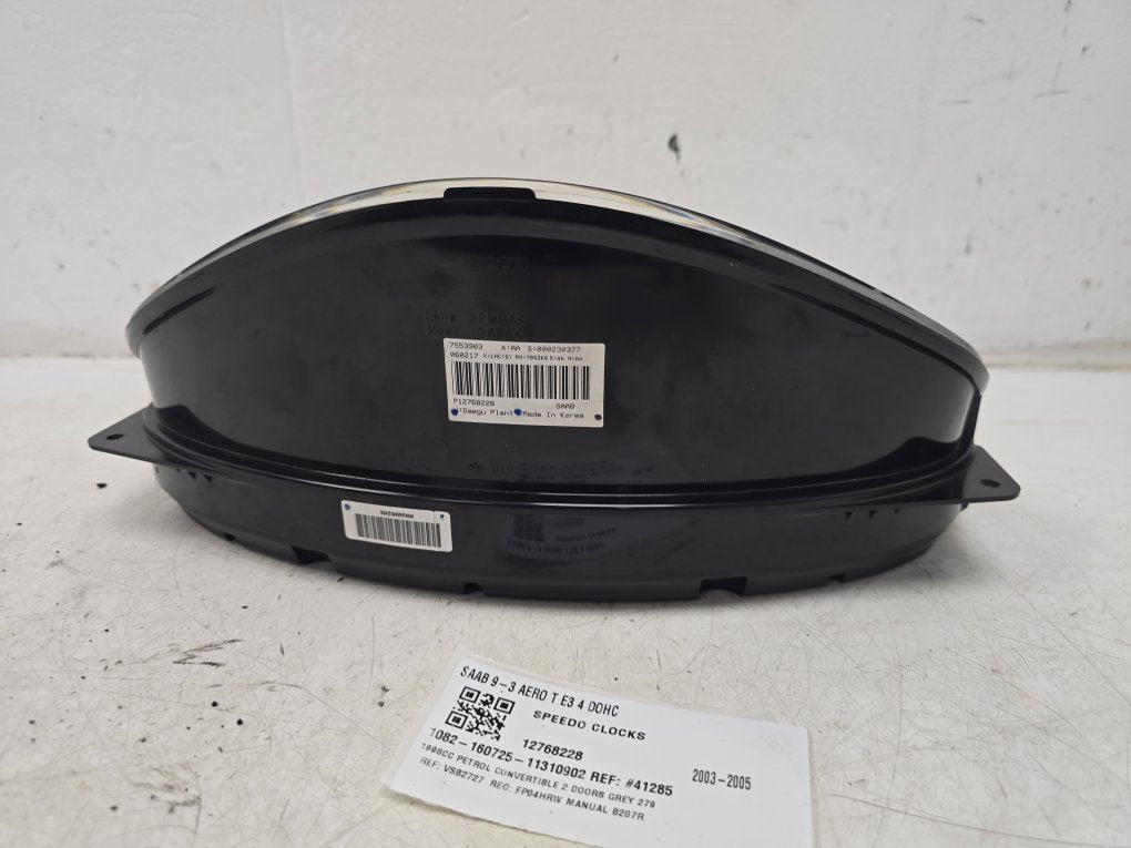 2004 Saab 9-3  Convertible Instrument Cluster 12768228