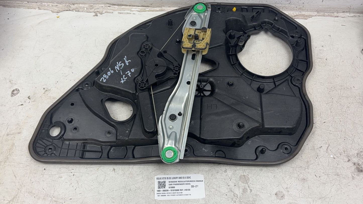 2010 Volvo XC70  Estate Left Rear Window Regulator/Motor 913950