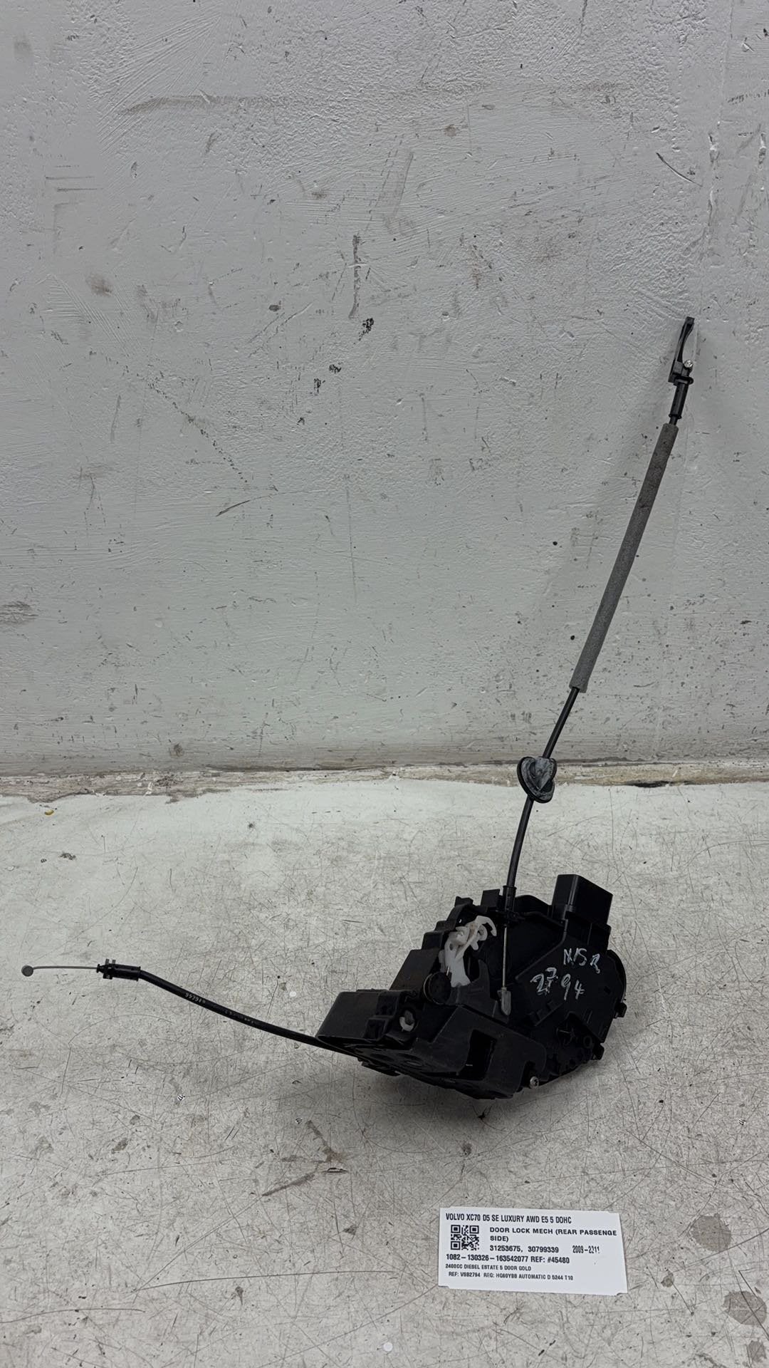2008 - 2016 Volvo XC70 III 136 Estate Left Rear Door Lock Actuator 31253675