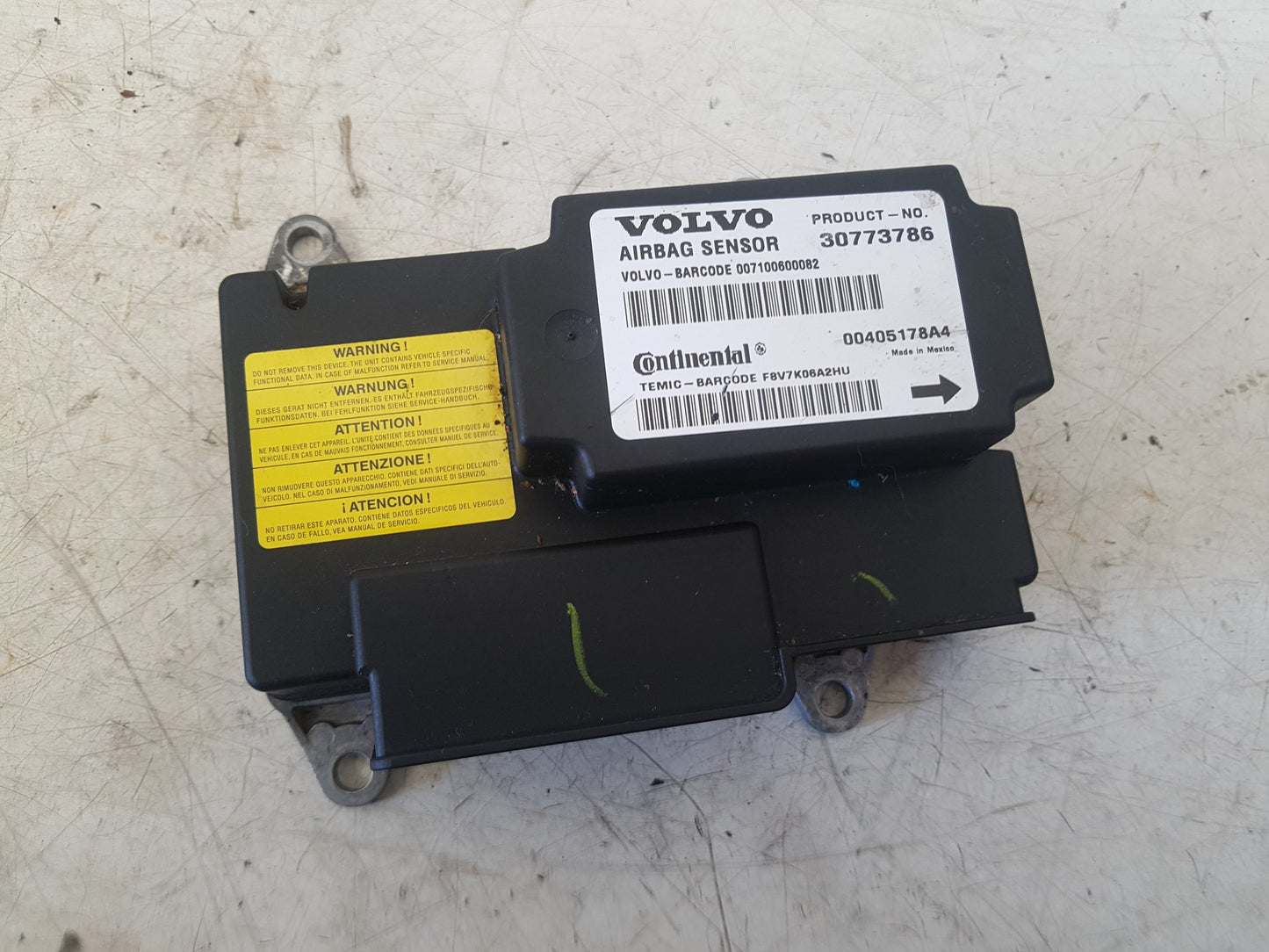 2007 - 2012 Volvo C30 533 Hatchback Airbag Module 30773786