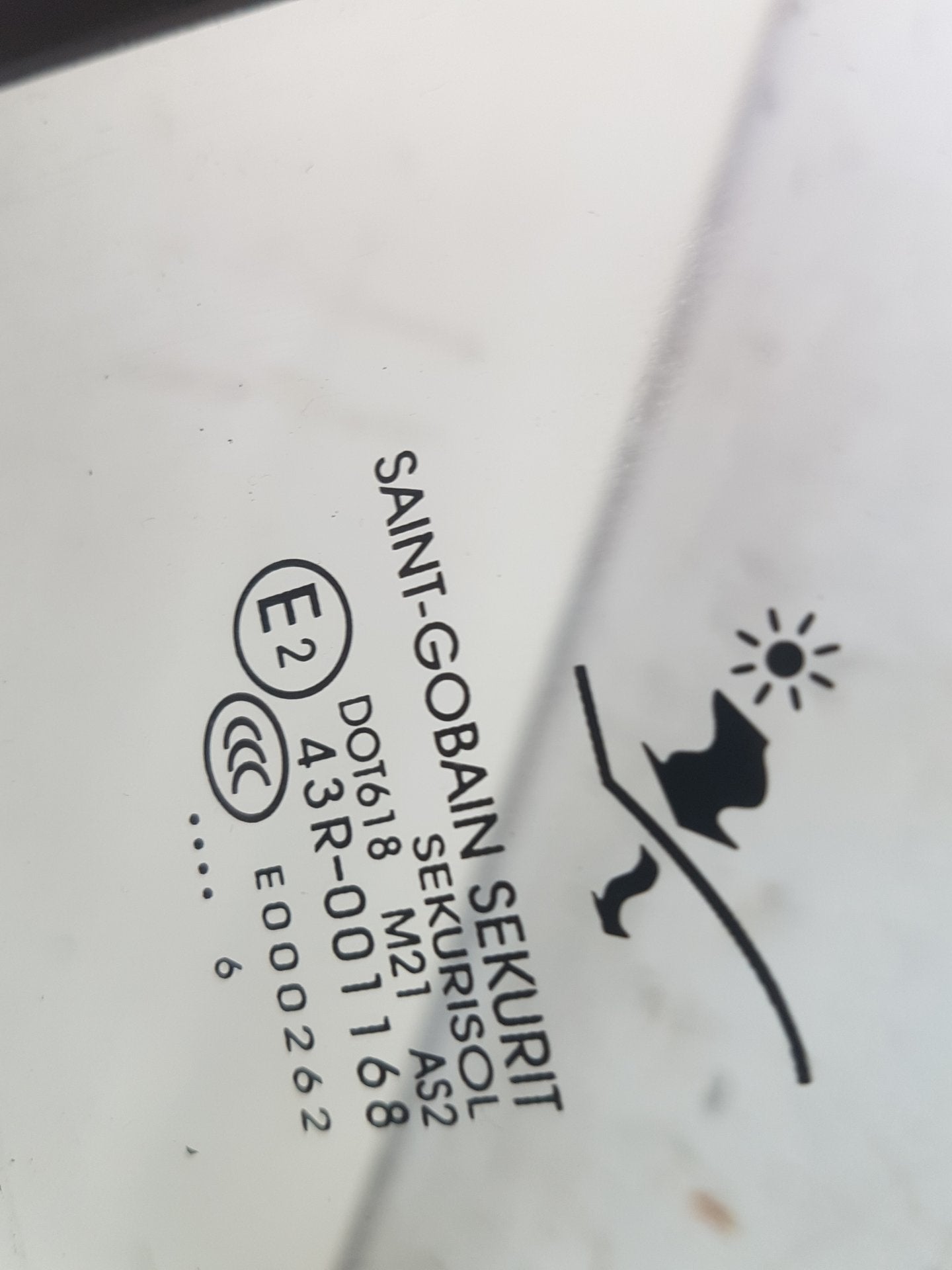 2004 Saab 9-3  Convertible Left Rear Door Window