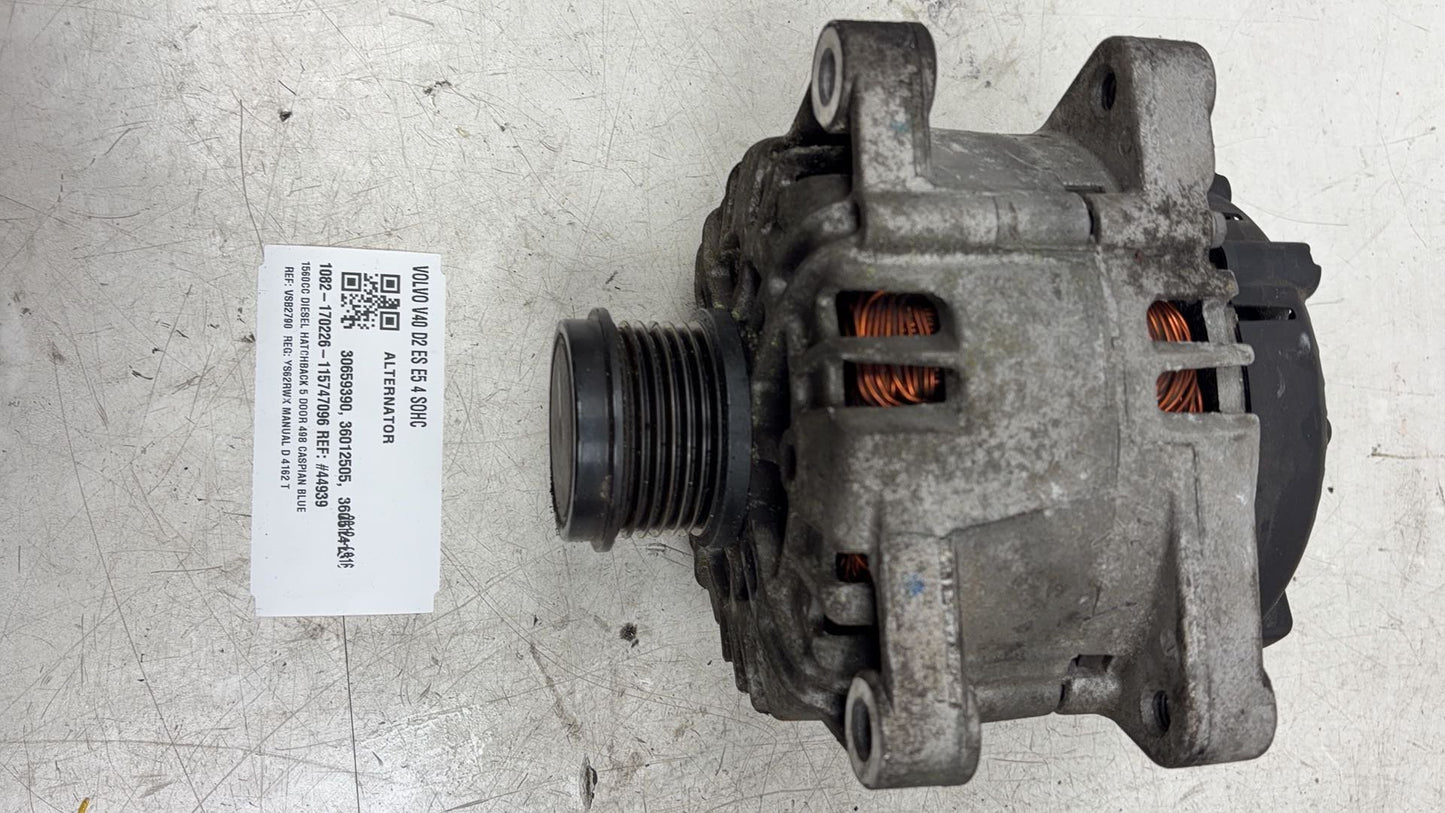 2013 - 2016 Volvo V40 III 525 Hatchback Alternator 30659390