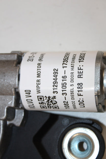 2014 - 2016 Volvo V40  Hatchback Rear Wiper Motor 0390201884 31294492