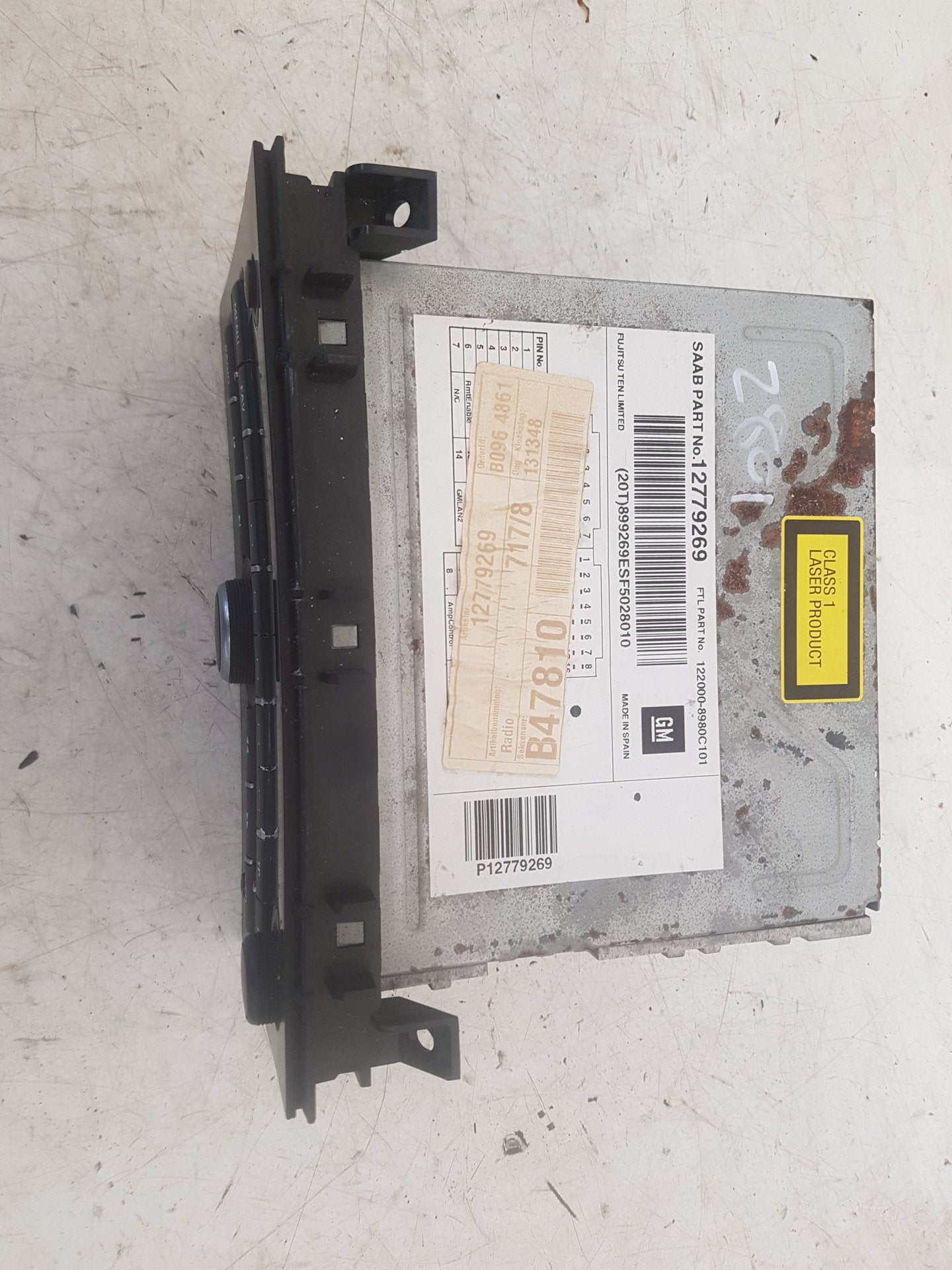2005 Saab 9-3 CD Player 12779269 VRAC Grade A