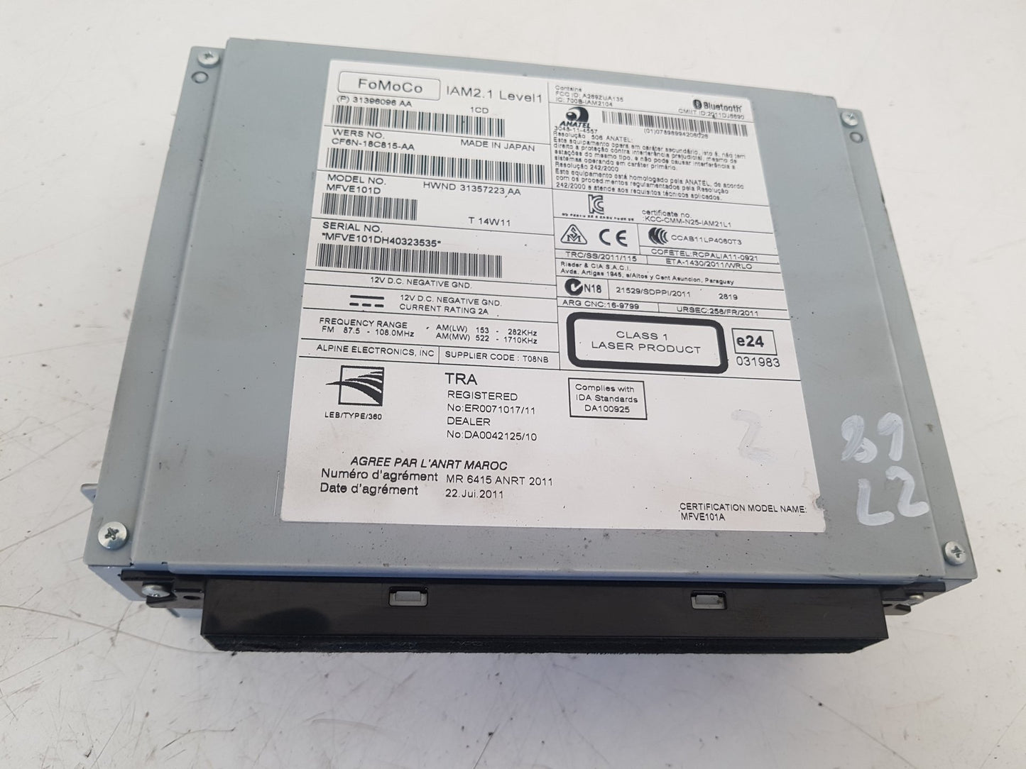 2012 - 2015 Volvo V40  Hatchback CD Player 31357223