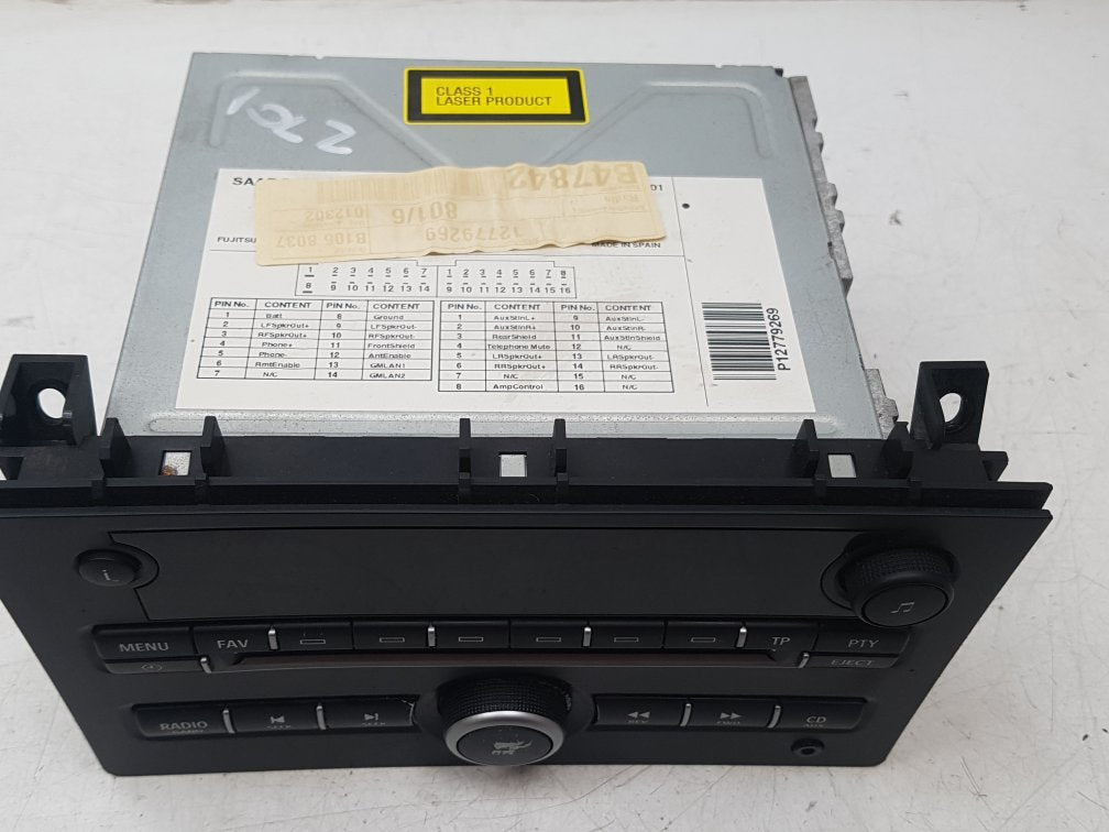 2005 - 2015 Saab 9-3  Estate RADIO CD CASSETTE PLAYER 12779269