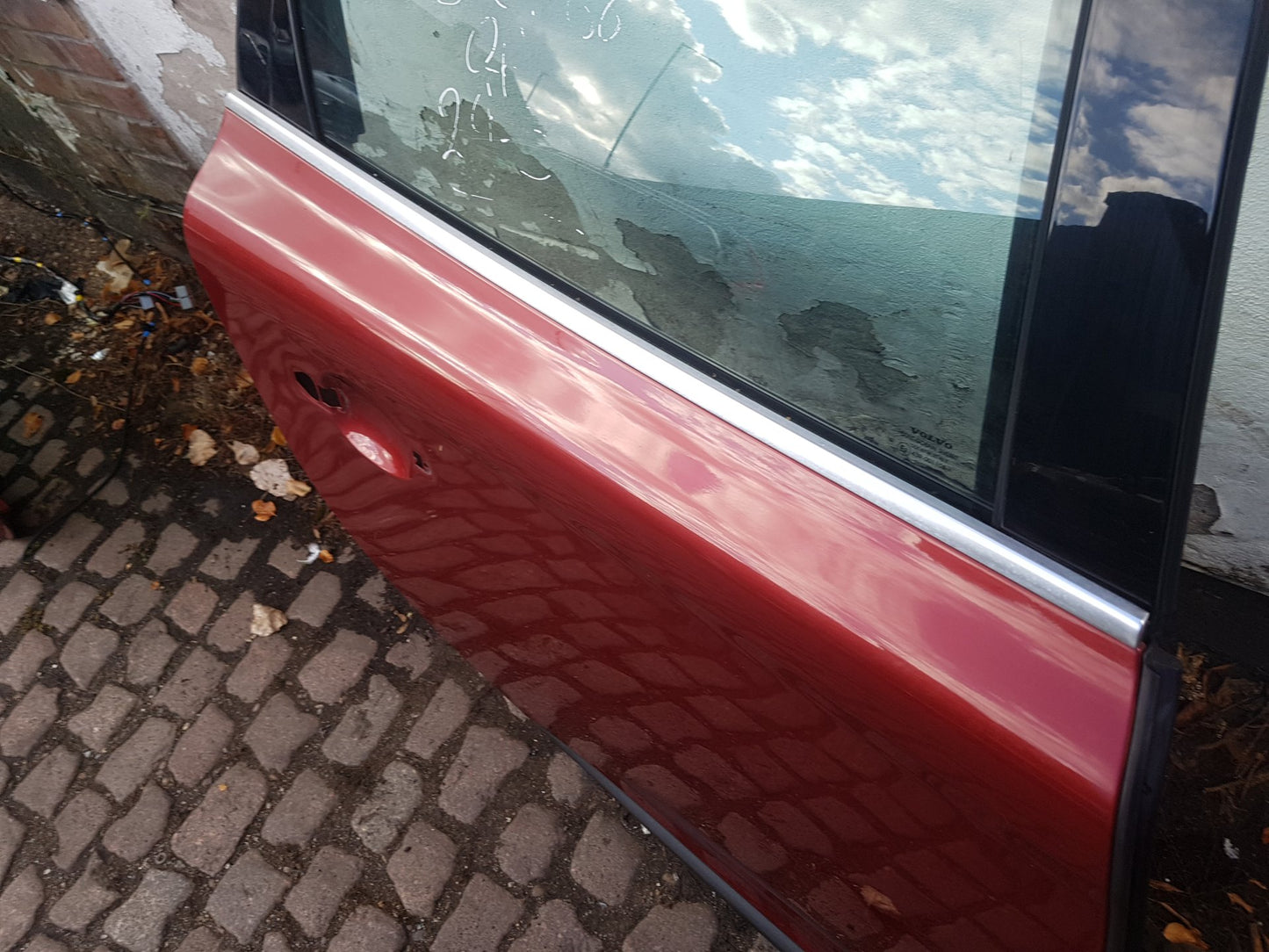 2008 - 2013 Volvo XC60 I 156 Estate Volvo XC60 Rear Right BARE Door Flamenco Red 702 Driver Side 2008-2017 31402418