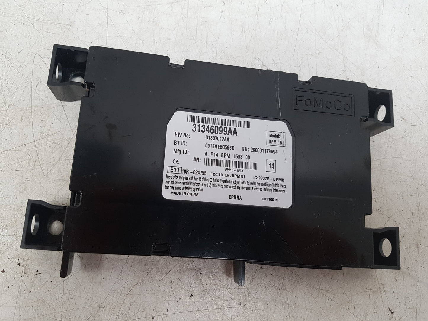 2010 - 2012 Volvo C30  Hatchback BLUETOOTH ECU CONTROL UNIT MODULE 31337017
