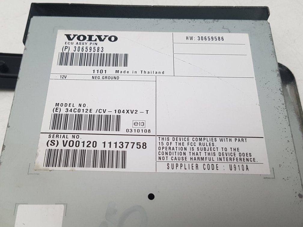 2010 - 2014 Volvo S60 II 134 Saloon Amplifier 30659583