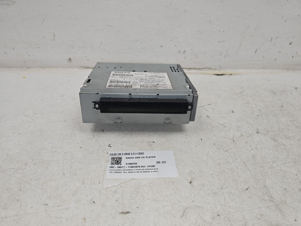 2007 - 2012 Volvo C30  Hatchback RADIO AND CD PLAYER 31266762