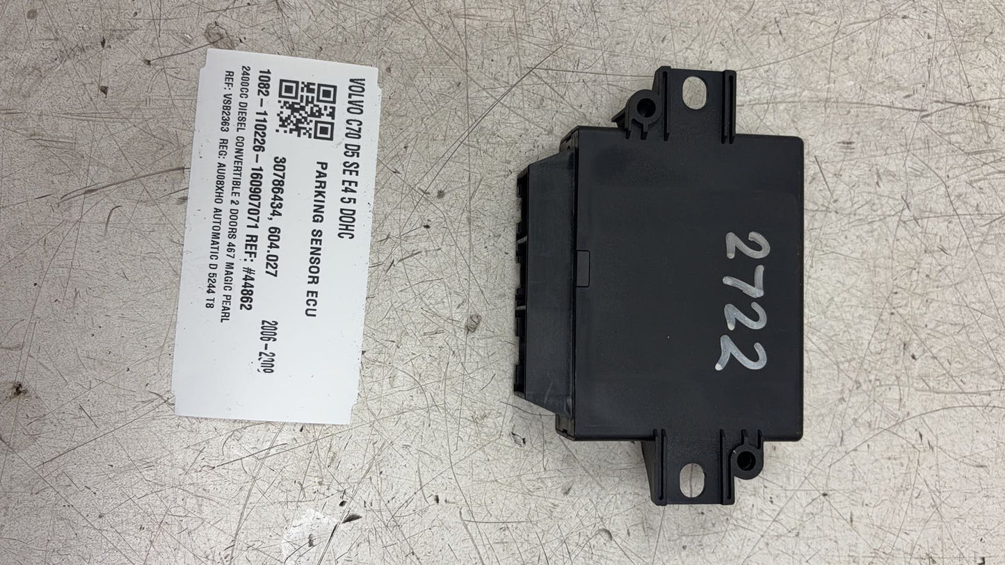 2006 - 2009 Volvo C70  Convertible PARKING SENSOR ECU 30786434