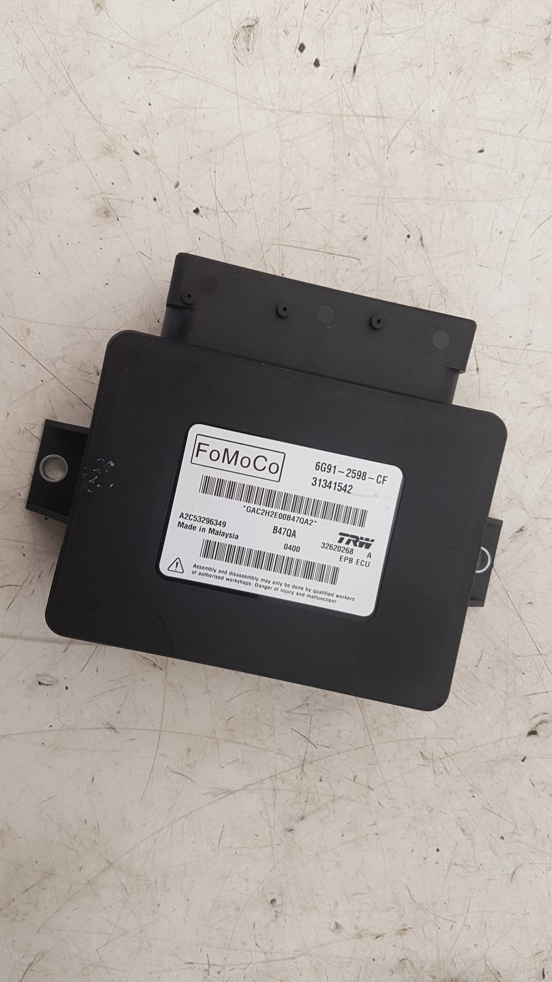 2008 - 2017 Volvo XC60 I 156 SUV Parking Brake Control Module 6G91-2598-CF
