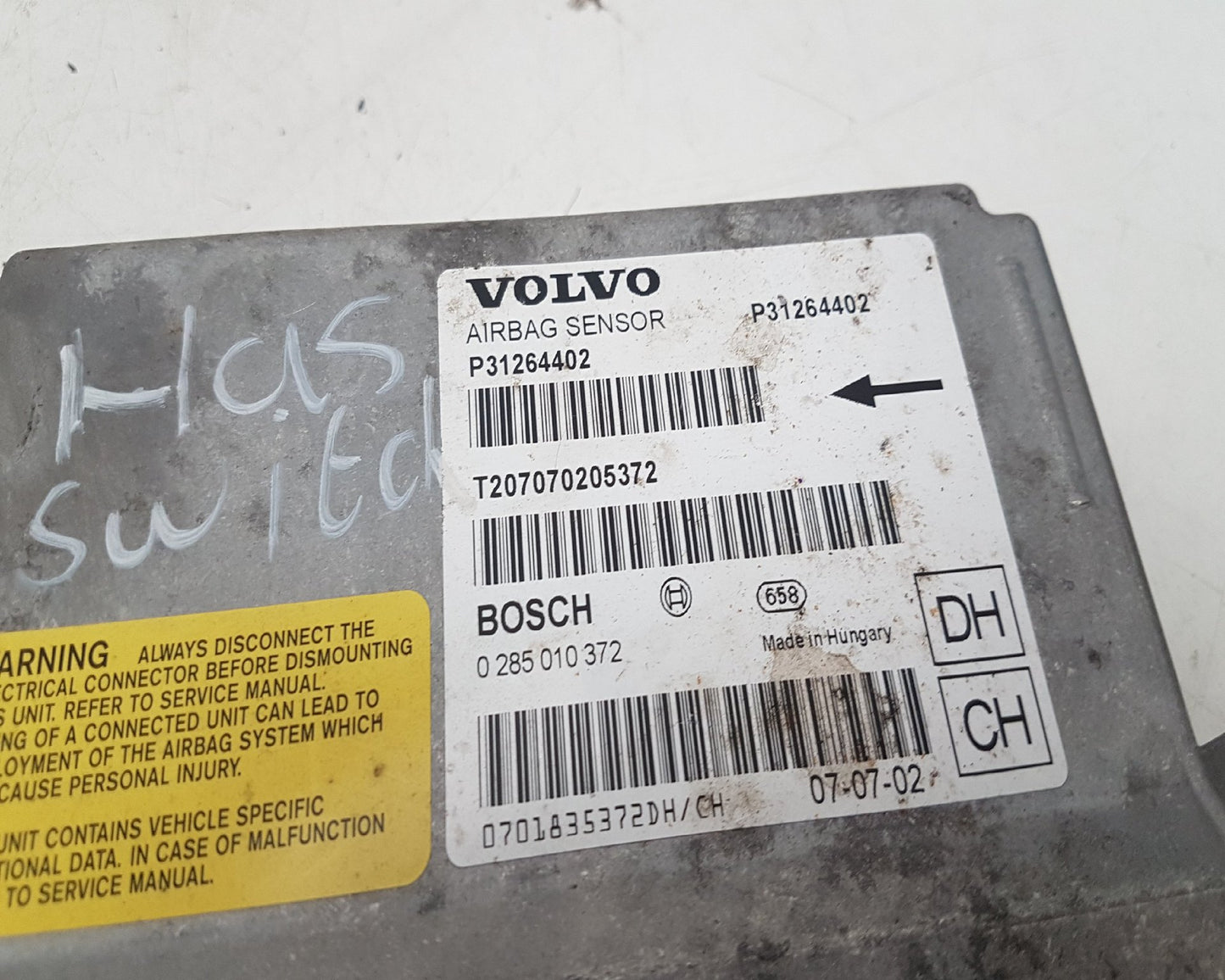 2008 - 2011 Volvo V70  Estate Airbag Module 31264402