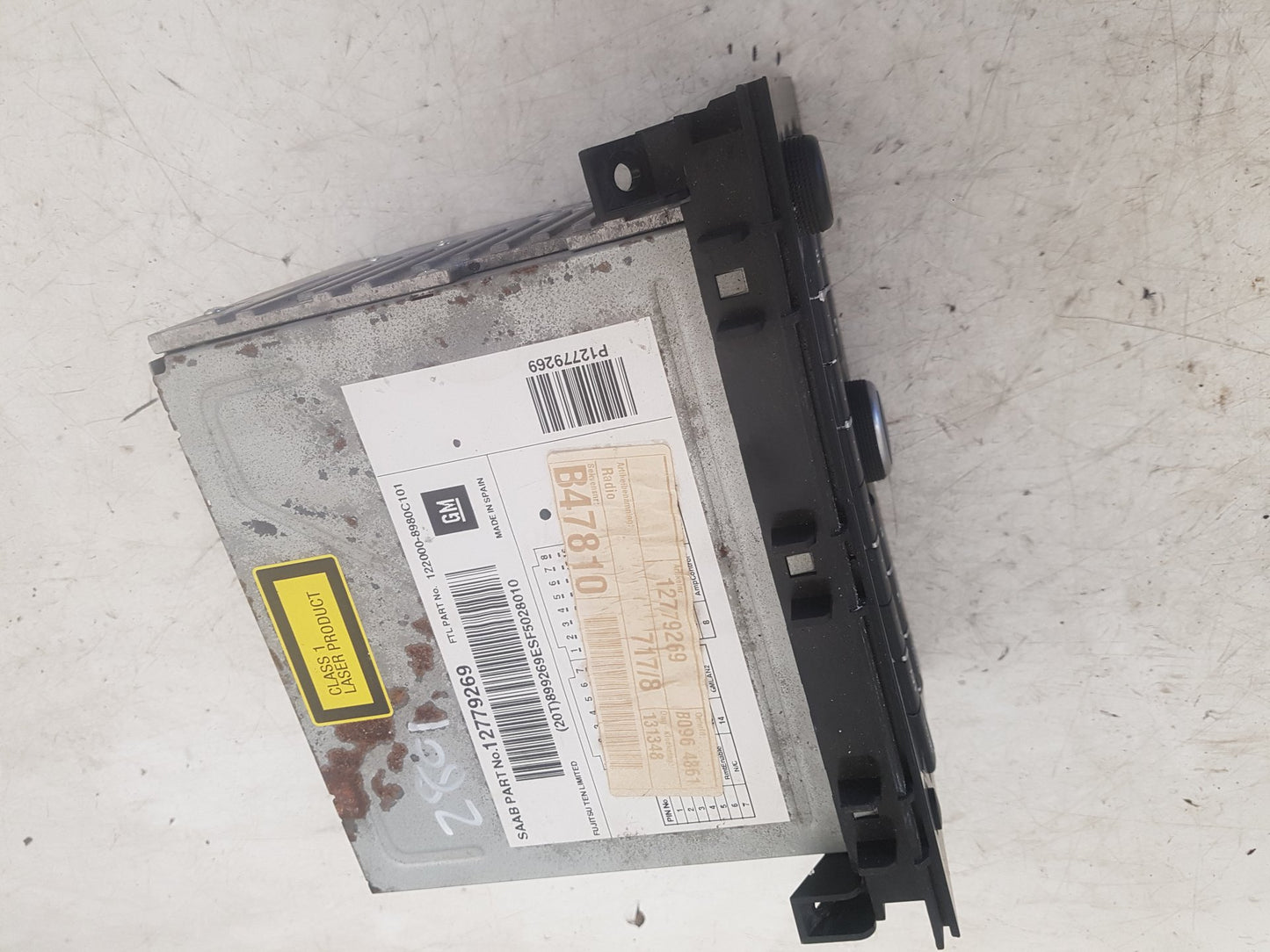 2005 Saab 9-3 CD Player 12779269 VRAC Grade A