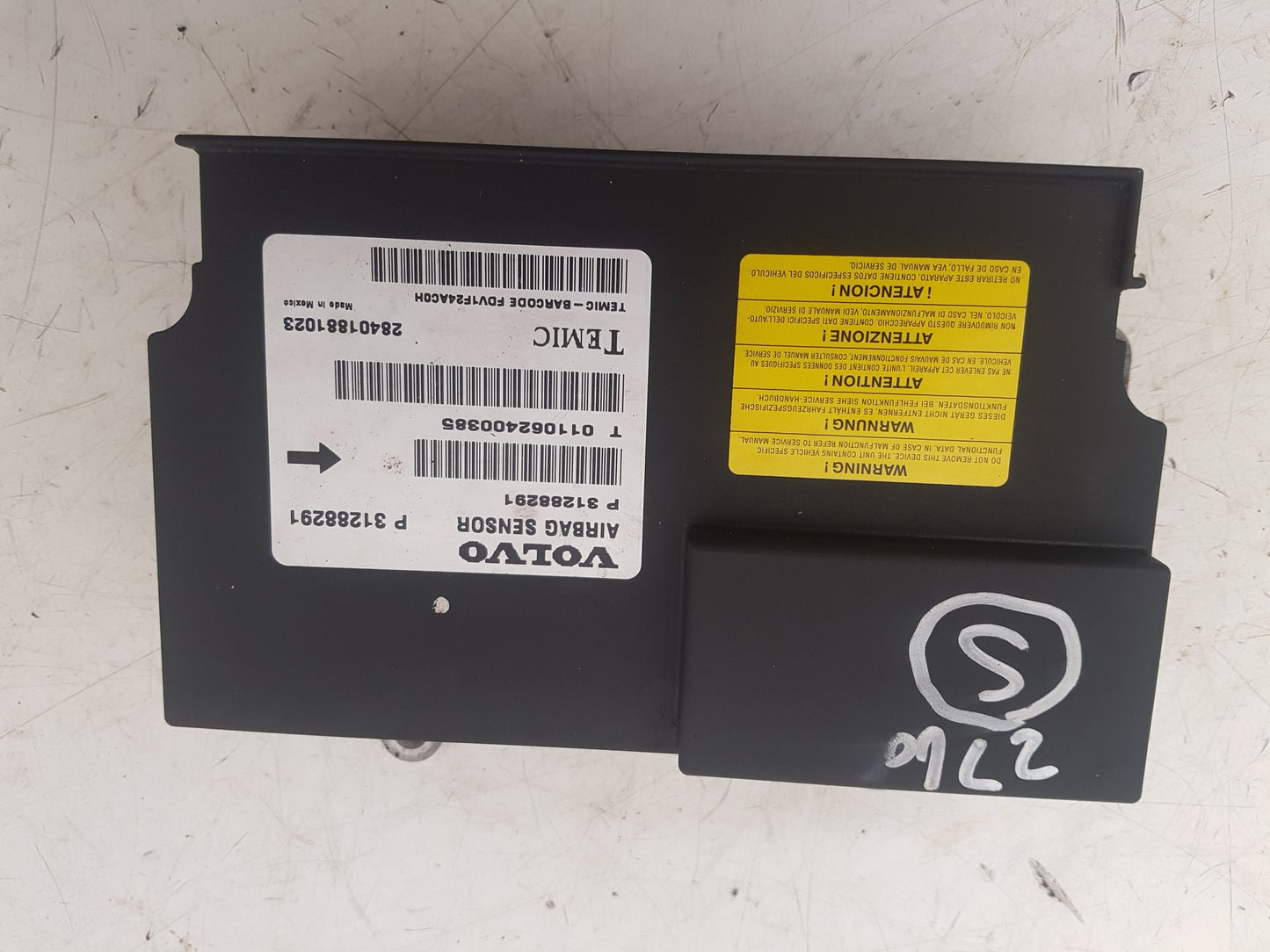 2010 - 2015 Volvo S80 II 124 Saloon Airbag Module 31288291