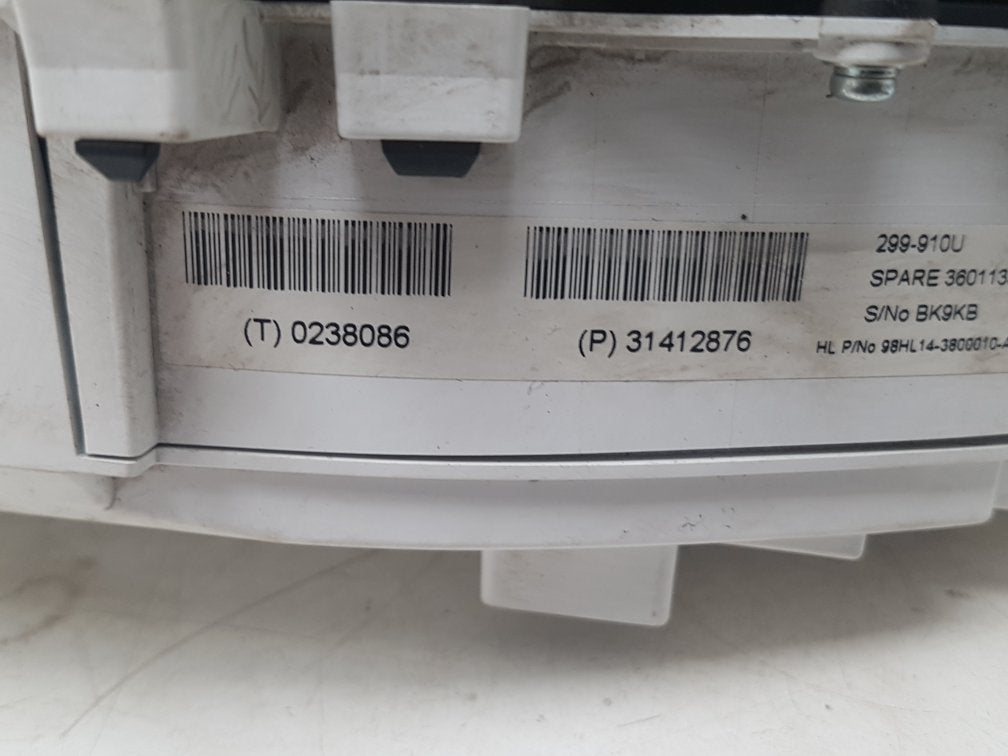 2012 - 2016 Volvo V40 Cross Country  Hatchback Instrument Cluster 31412876