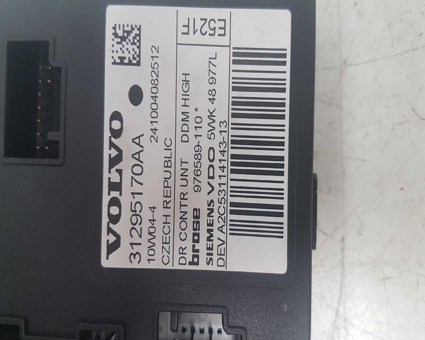 2010 - 2013 Volvo C30  Hatchback WINDOW REG MOTOR (DRIVERS SIDE FRONT) 31295170AA