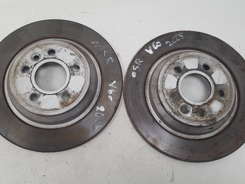 2010 - 2014 Volvo V60  Estate BRAKE DISCS (REAR PAIR) 31471746