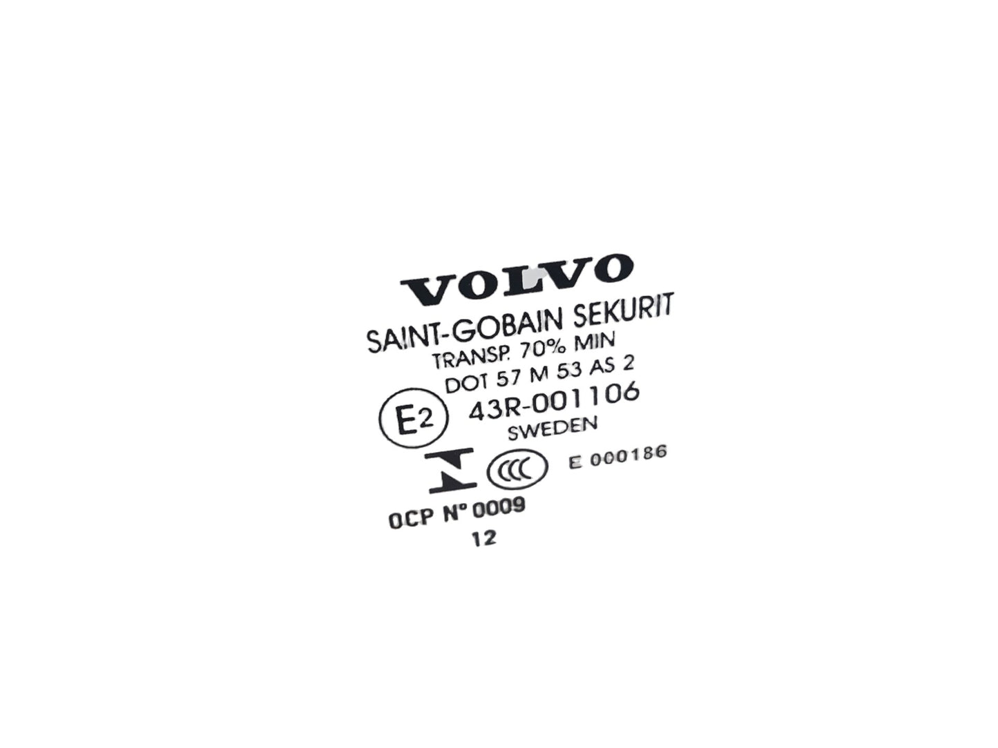 2010 - 2013 Volvo S60 II 134 Saloon Left Front Door Window