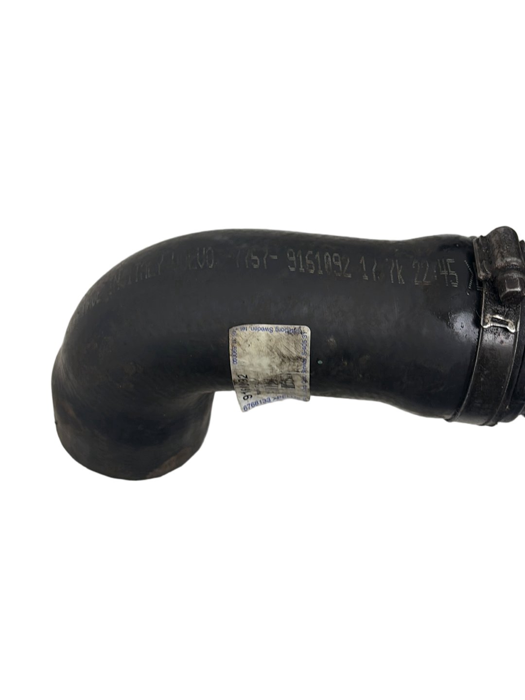2006 - 2013 Volvo C70 II 542 Convertible Turbo Intercooler Pipe 9155882