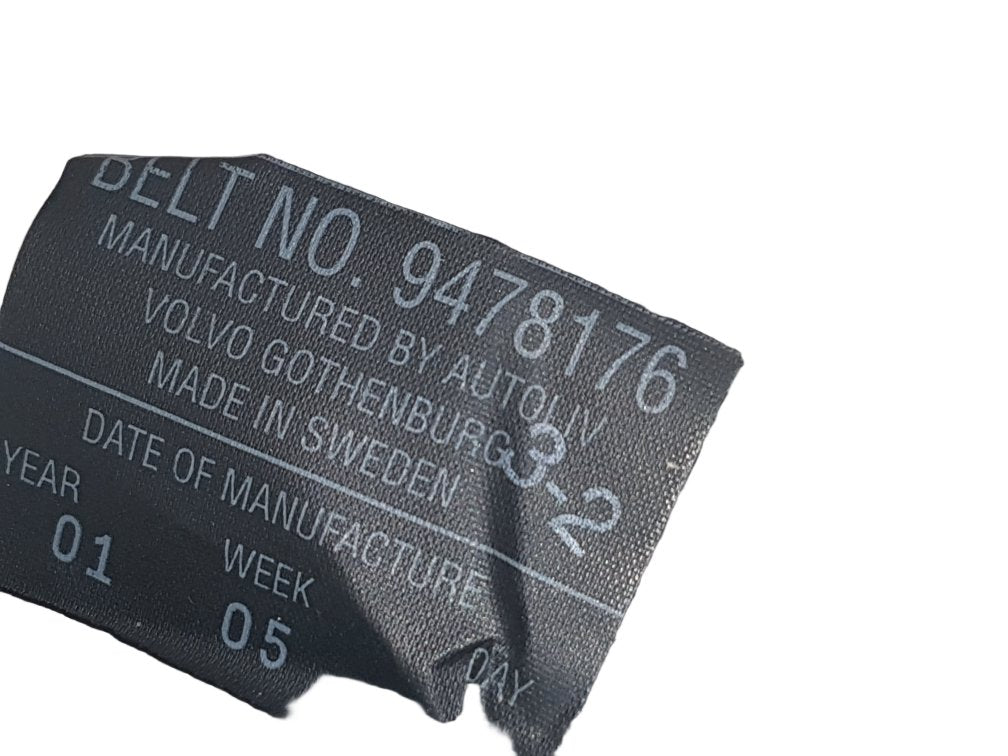 2000 - 2008 Volvo V70 II 285 Estate SEAT BELT - CENTRE REAR 9478176