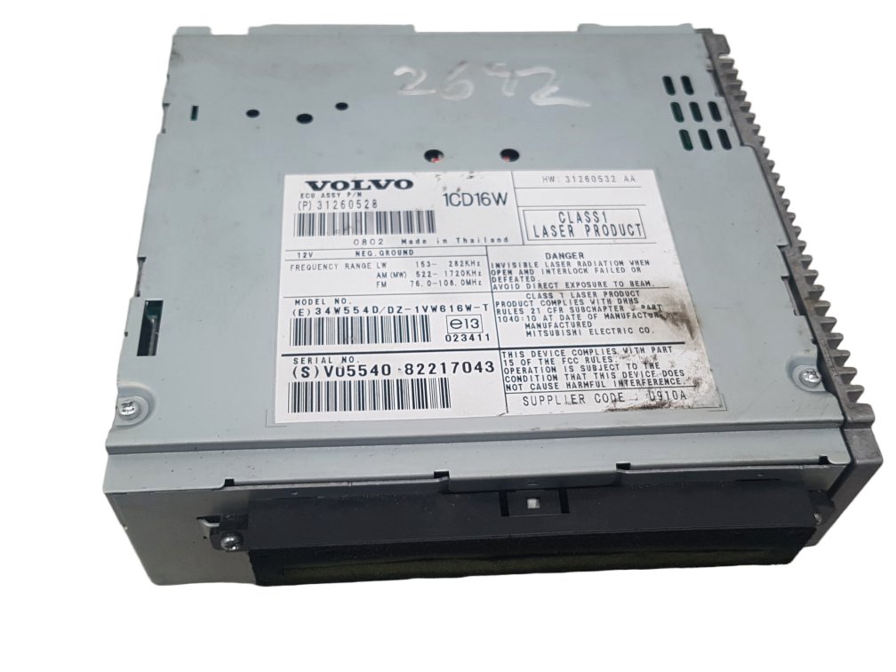 Volvo C70 CD Player 2006-2012 31260528 12M Warranty
