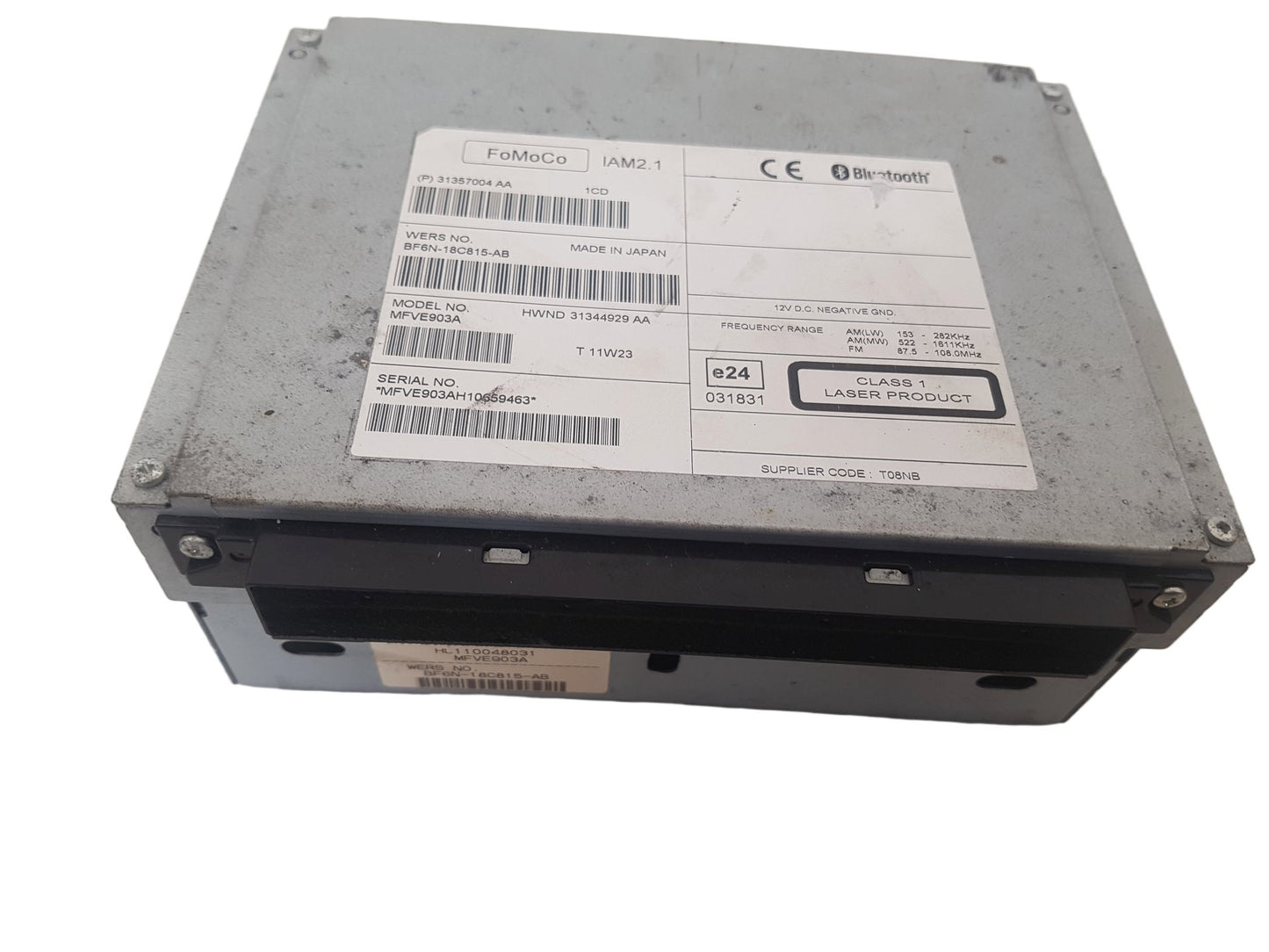 2010 - 2015 Volvo S80 II 124 Saloon CD PLAYER (SINGLE CD) 31357004
