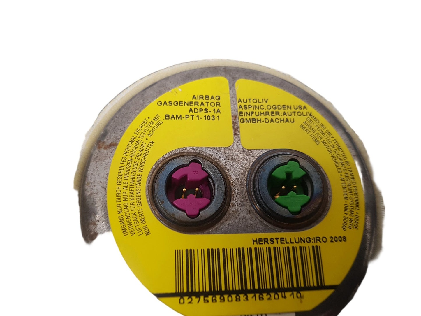 2006 - 2013 Volvo C70 II 542 Convertible STEERING WHEEL AIR BAG 8623347
