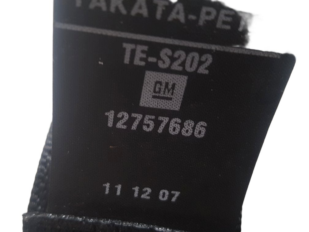 2005 - 2011 Saab 9-3 YS3F Saloon Left Rear Seat Belt 12757686