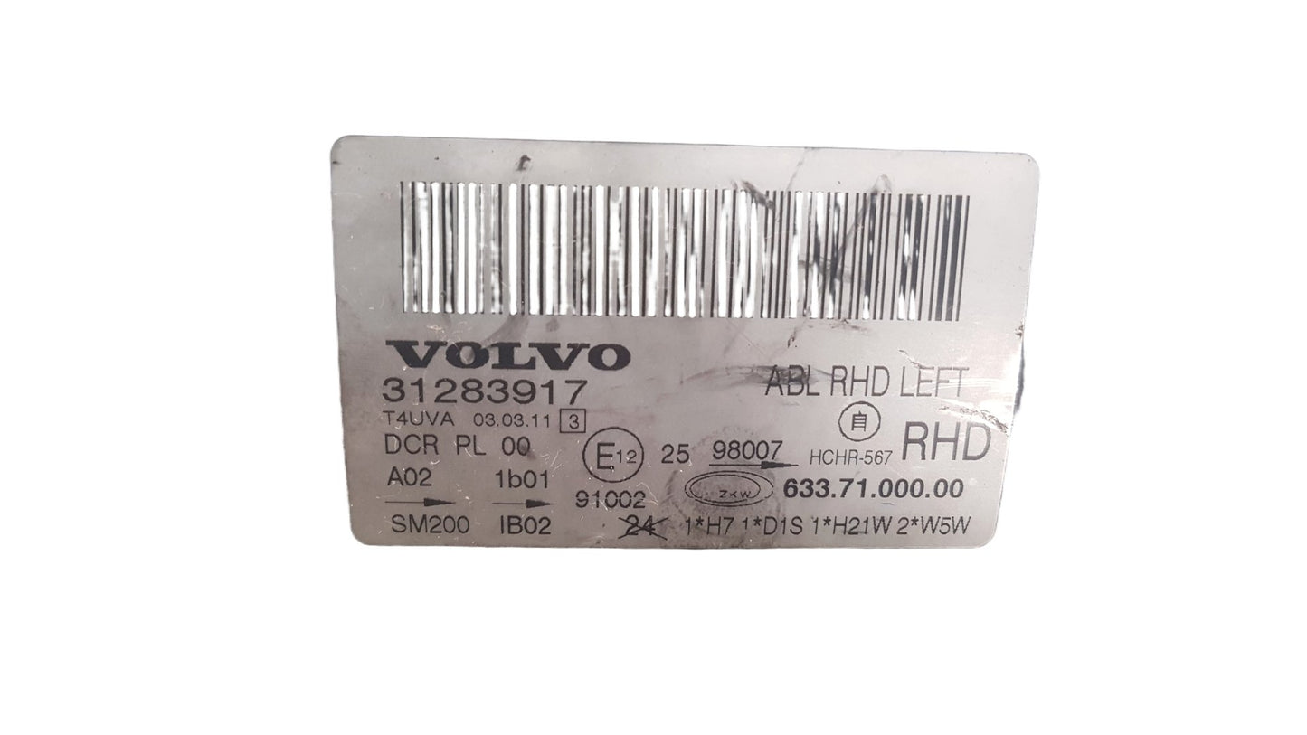 2008 - 2014 Volvo V70 III 135 Estate Left Headlight 31283917