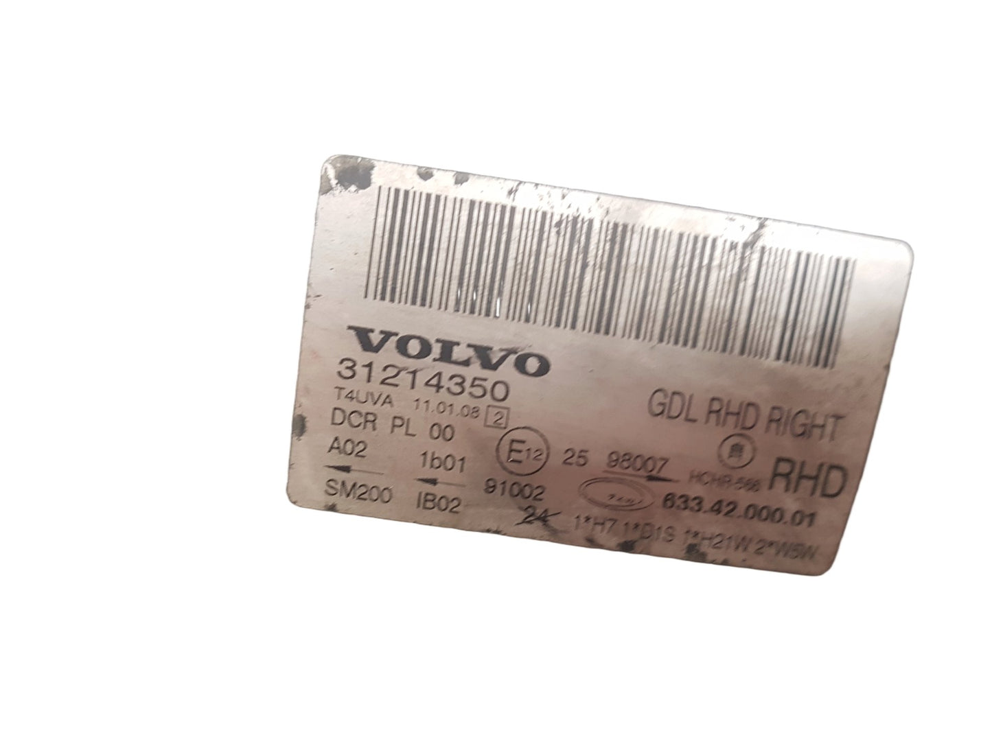 Volvo V70 Right Headlight Right 2008-2011 31214350 12M Warranty