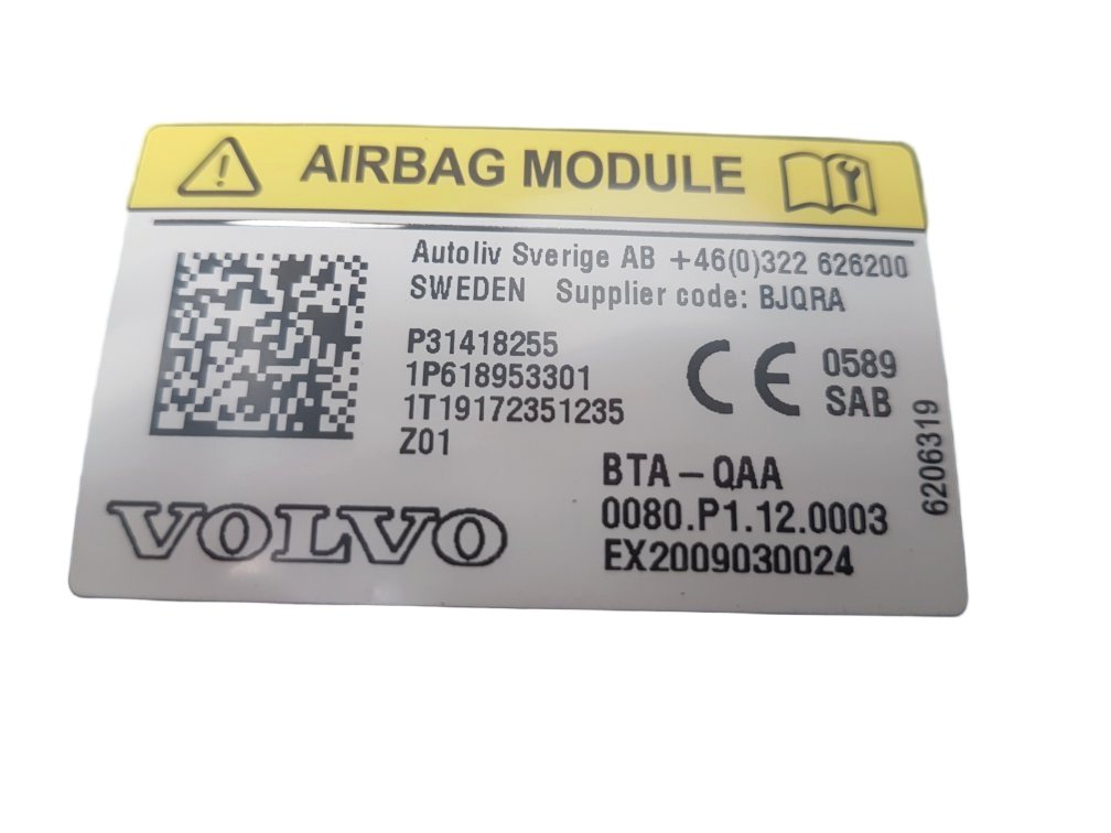 2010-2017 Volvo XC60 Estate AIRBAG SEAT/FRONT (DRIVER SIDE) 31418255