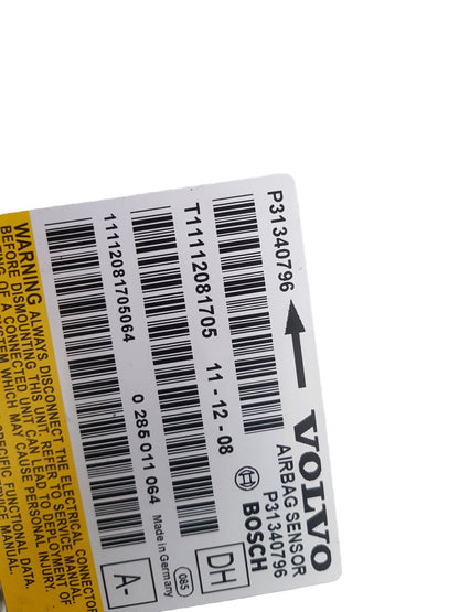 Volvo V60 D3 AIRBAG MODULE 31340796 2012 12-MONTH WARRANTY