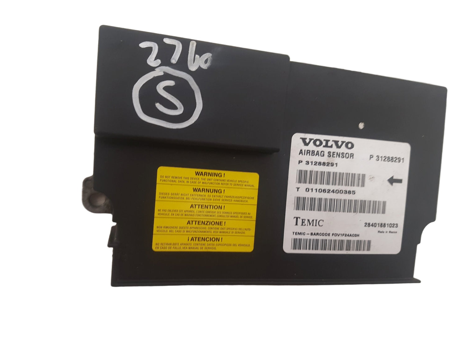 2010 - 2015 Volvo S80 II 124 Saloon Airbag Module 31288291