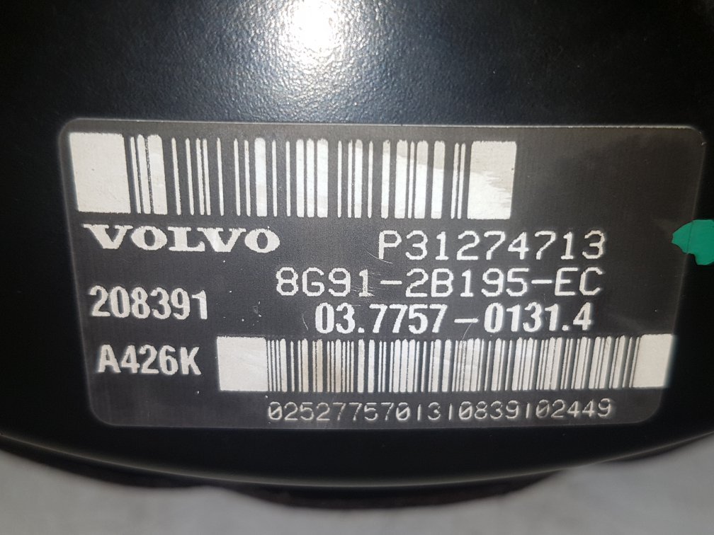 2009 - 2015 Volvo XC60  Estate Brake Booster 31274713