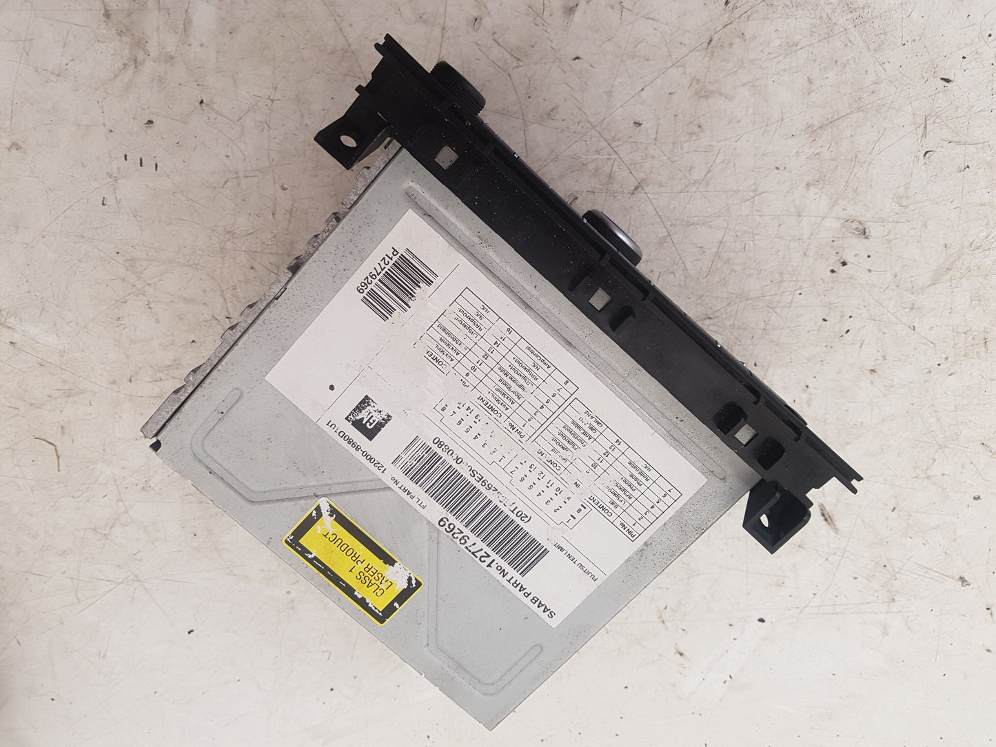 2007 - 2011 Saab 9-3  Saloon RADIO CD CASSETTE PLAYER 12779269