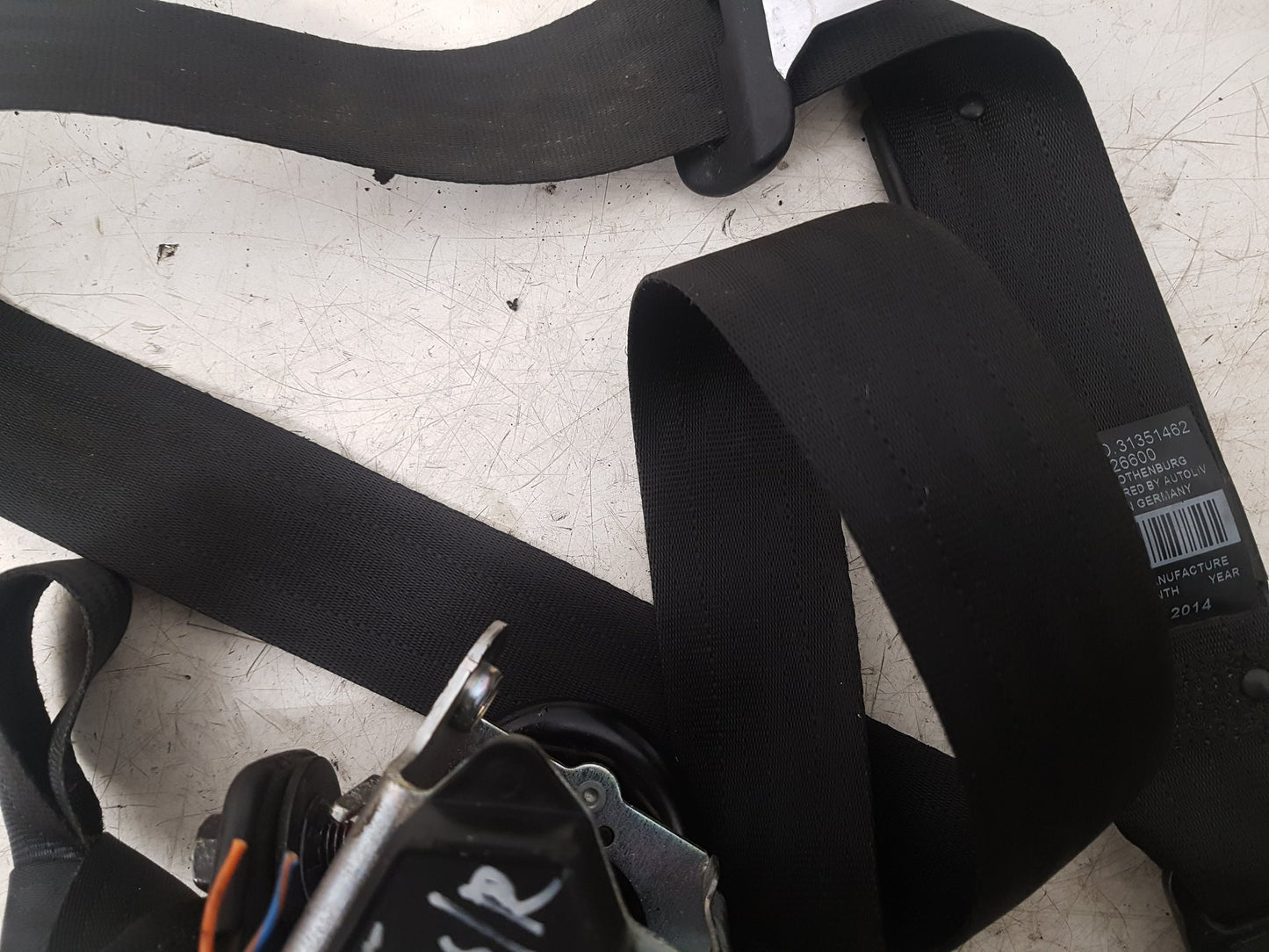 2011 - 2014 Volvo XC90  Estate SEAT BELT - PASSENGER 2ND ROW 31351462