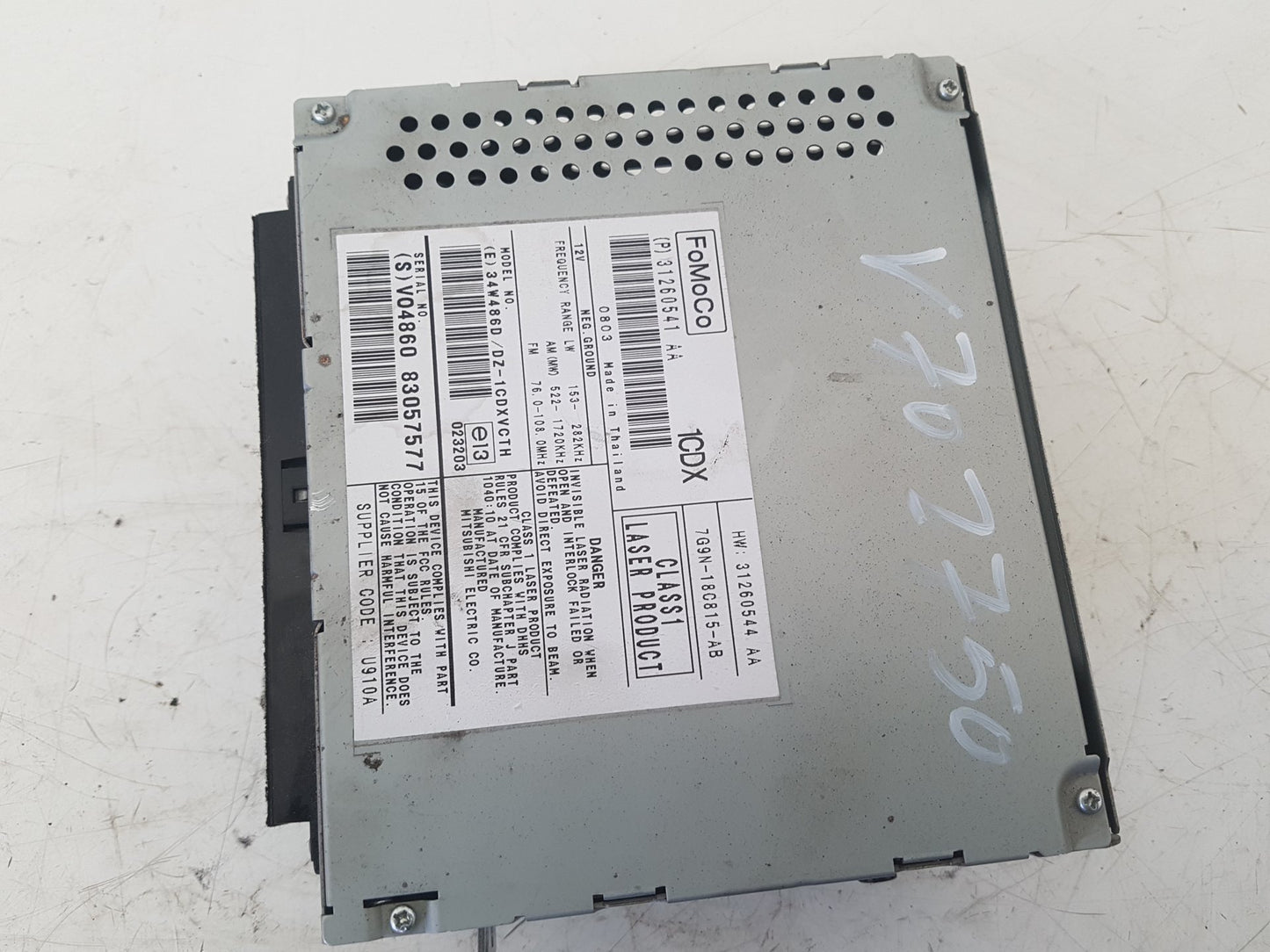 2007 - 2010 Volvo V70  Estate CD Player 31260541