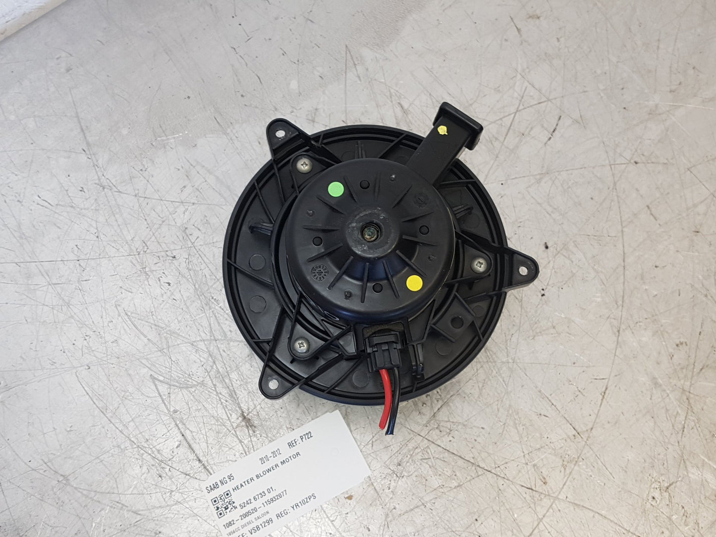 2010 - 2012 Saab 95  Saloon Blower Motor 5242