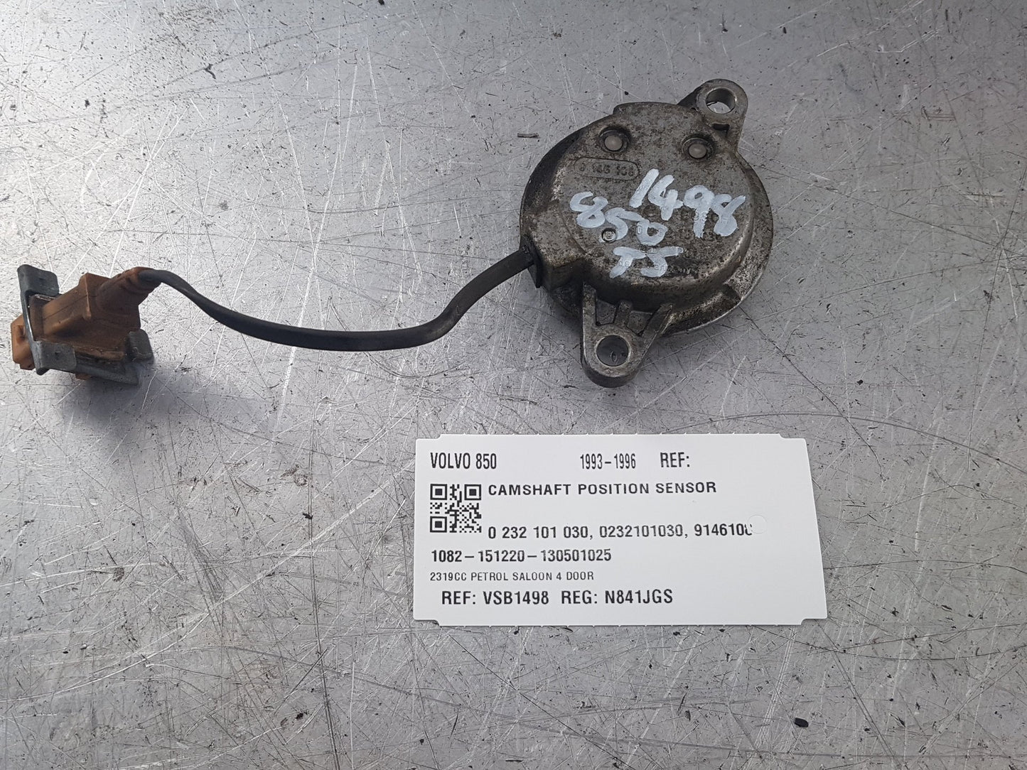 1993 - 1996 Volvo 850  Saloon CAMSHAFT POSITION SENSOR 0 232 101 030