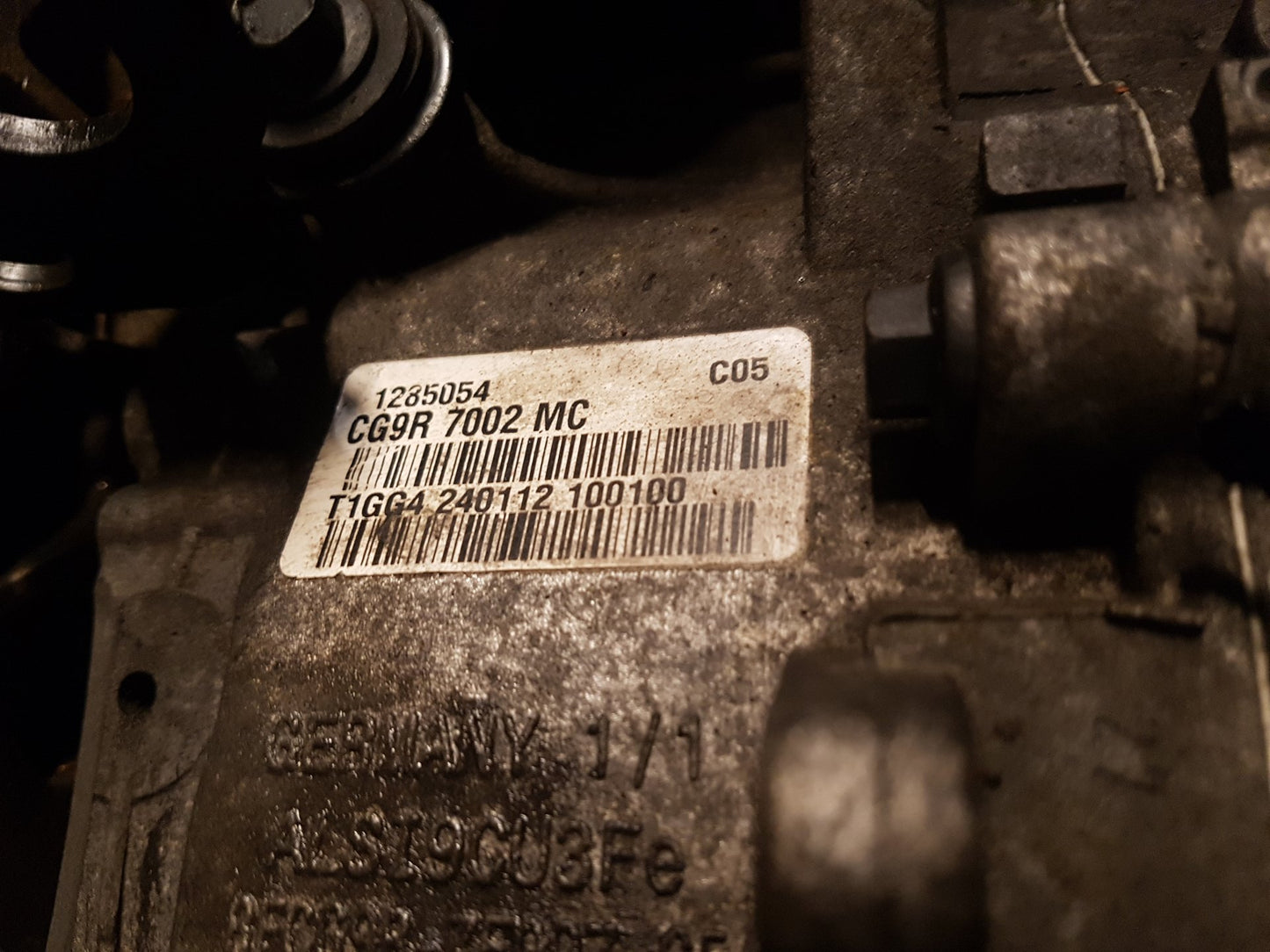 2009 - 2013 Volvo V60  Estate Manual Gearbox CG94 7002 MC