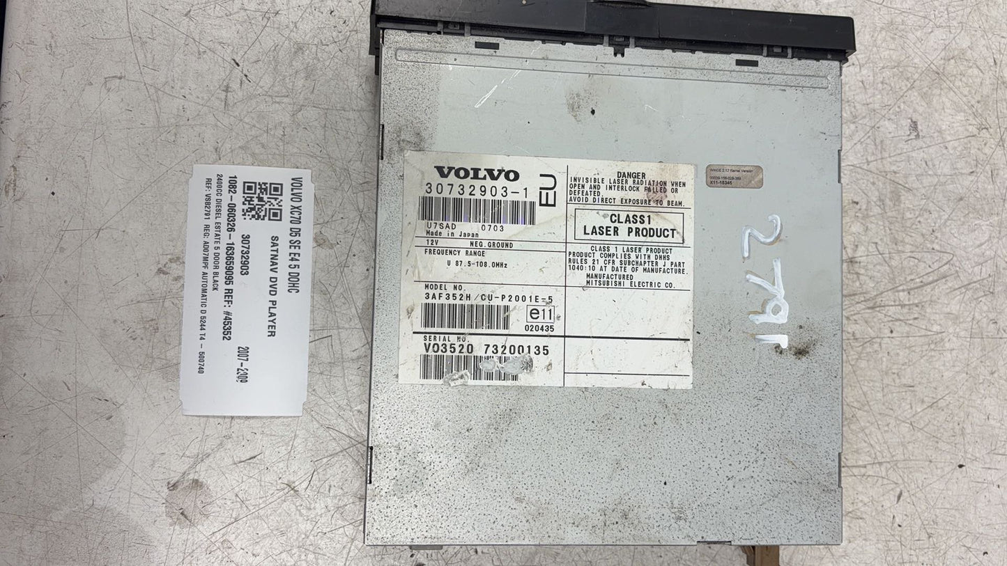 2004 - 2007 Volvo XC70  Estate SATNAV DVD PLAYER 30732903